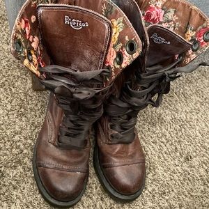 Brown, tall, Dr. Martens size 8